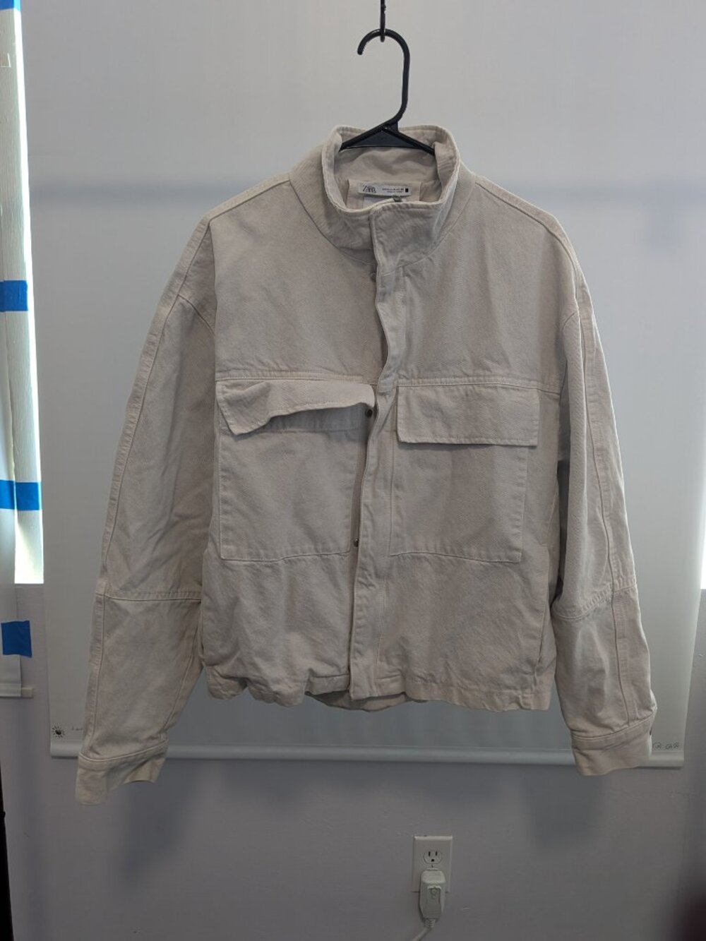 ZARA Relaxed Fit Shirt Collar Pocket Men's Coat